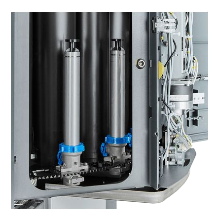 HA480 front-access pump and canister detail